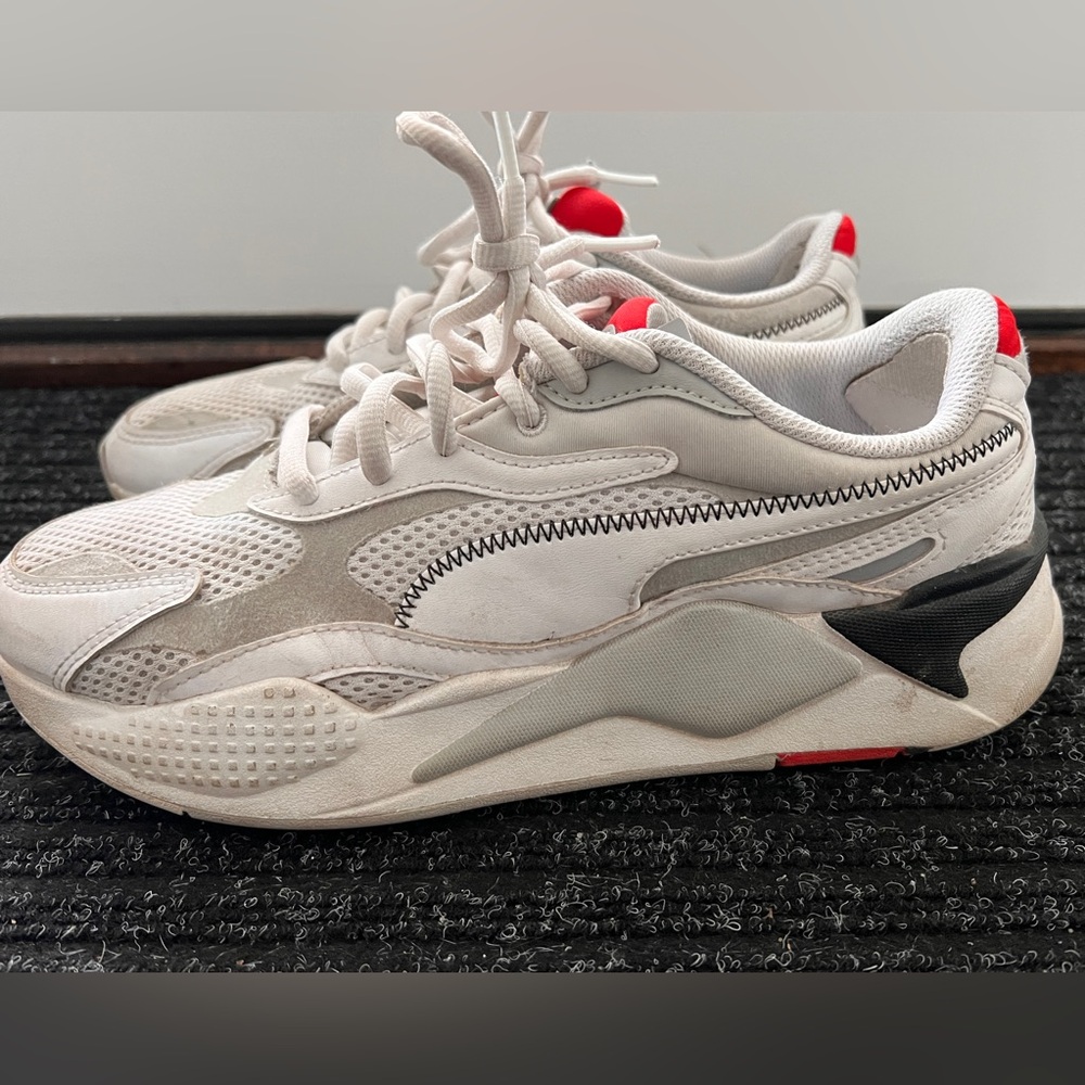 PUMA RS-X3 Millenium sneakers White Grey Violet 373236-02 Shoes men's 9.5